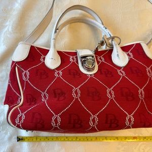 Dooney & Bourke Red Canvas satchel purse